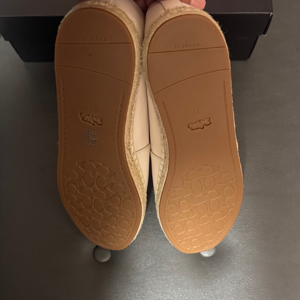 Coach Beige Leather Espadrilles - Picture 6 of 10